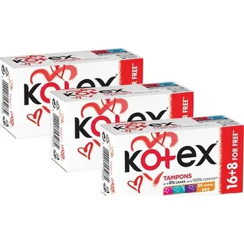 Menstruační tampony Kotex Tampony Ultra Sorb Normal 3 x 24 ks