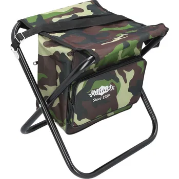 rybářské křeslo Mikado skládací stolička s batohem camo