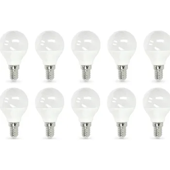 Žárovka 10x LED žárovka E14 8,5W MB 4000K Neutrální bílá 180 stupňů 806lm SADA