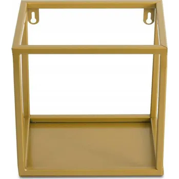 police Závěsná nástěnná police 20 cm do předsíně zlatá