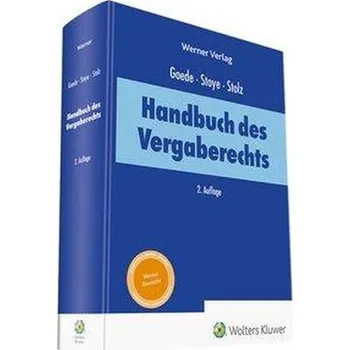 Handbuch des Vergaberechts - Goede, Matthias