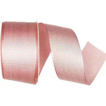 Stuha Stuha rypsová ELEGANCE PINK růžová 40mm x 2m (11,- Kč/m) (Stuha rypsová, široká, růžová, lesklá, oboustranná)