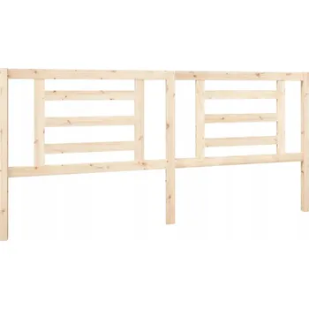 Čelo z borovicového dřeva 206x100 cm, přírodní