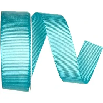 Stuha Stuha rypsová ELEGANCE AQUA tyrkysová 25mm x 3m (7,- Kč/m) (Stuha rypsová, tyrkysově modrá, lesklá, oboustranná)