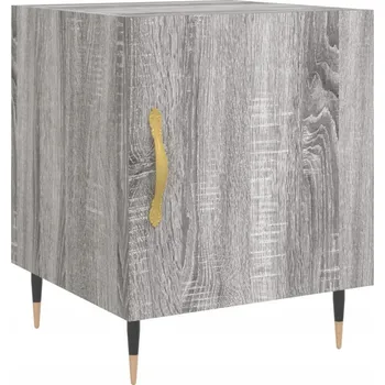 Noční stolek Noční stolek dřevěný šedý dub sonoma 40x40x50 cm