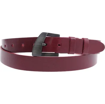 Opasek Dámský kožený opasek Black Hand 032-58 vínově červený Velikost = obvod pasu (cm): 115 cm