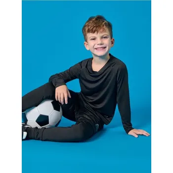 Sinsay - Tričko s dlouhými rukávy ACTIVE - černá - 235EC-99X - 235EC-99X-104