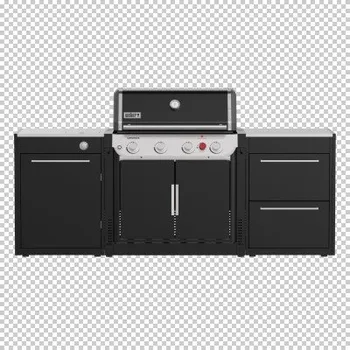 Zahradní gril WEBER kuchyně - dvě skříňky pro gril Genesis (4 hořáky a vařič) + doprava zdarma!