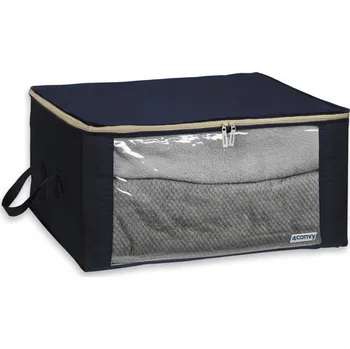 Úložný box Krabička 4CONVY modrý s víkem, textilní, 90 l