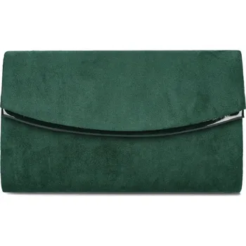 Kabelka Pevné semišové psaníčko 31542152 tmavězelené