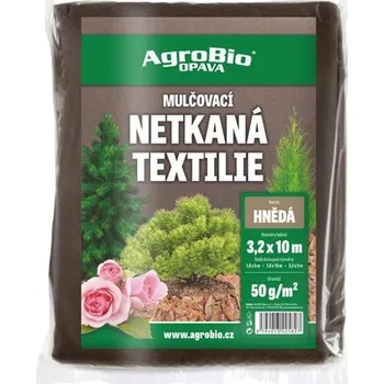 Mulčovací textilie Netkaná textílie AGROBIO 3,2x10m hnědá