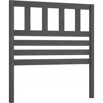 Čelo dřevěné šedé 106x4x100 cm