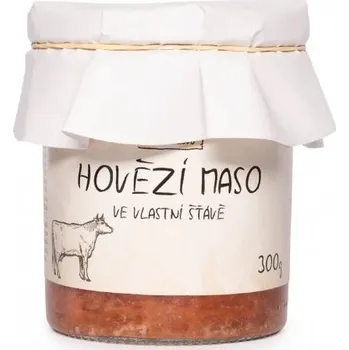 Konzervované maso Lázničkovo Hovězí maso ve vlastní šťávě 300 g