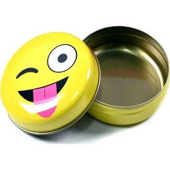 MINI KRABIČKA KOVOVÁ PLECHOVKA EMOJI RŮZNÉ VZORY