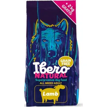 Krmivo pro psa Ibero NATURAL dog GF LAMB adult 12kg + 2 kg uvnitř ZDARMA