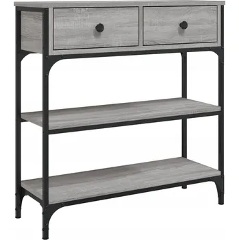 Konferenční stolek Konzolový stolek dřevěný 72,5x25 šedý dub sonoma