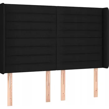 Čelo postele černé 147x16x118cm