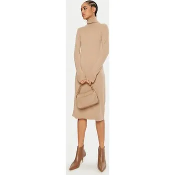 Dámské šaty Calvin Klein Úpletové šaty K20K207485 Béžová Regular Fit S