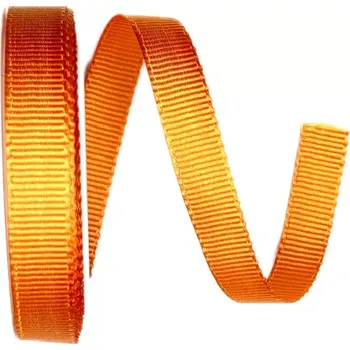 Stuha Stuha rypsová ELEGANCE ORANGE oranžová 15mm x 4m (5,- Kč/m) (Stuha rypsová, oranžová, lesklá, oboustranná)