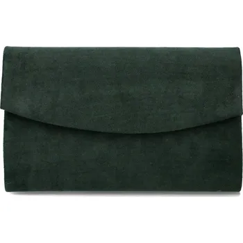 Kabelka Pevné semišové psaníčko 3154 tmavězelené