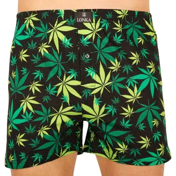 Pánské trenky Lonka černé (Karlos - tráva) XXXL Možnost vrácení zboží ZDARMA do 120 dnů!