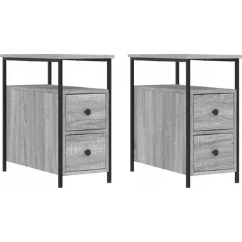 Noční stolek Noční stolek z dřevotřísky 30x60x60 cm, šedý dub sonoma