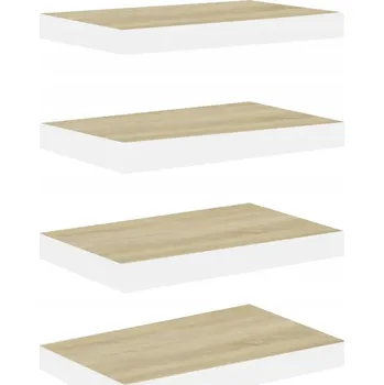 police Polička deska MDF Zakito Home 40 x 23,5 cm bílá