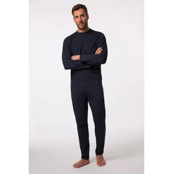 Pánské pyžamo JP1880, Plus size Pyžamo JP1880, kolekce domácí oblečení, dvojdílné, tričko s dlouhými rukávy, do 8XL pro plnoštíhlé nadměrná velikost, 835682130-1459, modrý, XL, Plus size oblečení, Oblečení pro vysoké muže, Nadměrné velikosti, Oblečení pro plnoštíhlé.