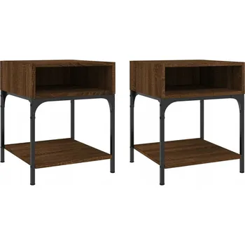 Noční stolek Elegantní noční stolek, dřevo, hnědý, 40x41x50 cm