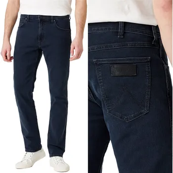 Dámské džíny Wrangler GREENSBORO Iron Blue rovné tmavě modré džíny W29 L30