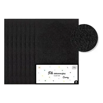 Set školních potřeb Filc dekoracyjny 8szt czarny