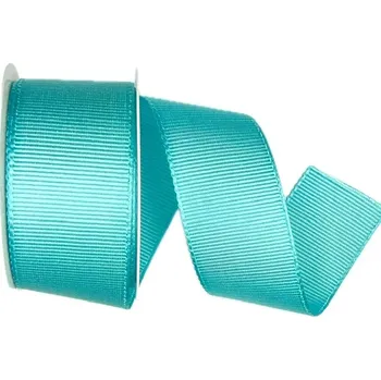 Stuha Stuha rypsová ELEGANCE AQUA tyrkysová 40mm x 2m (11,- Kč/m) (Stuha rypsová, široká, tyrkysová, lesklá, oboustranná)