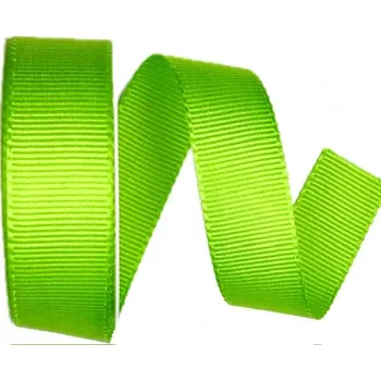 Stuha Stuha rypsová ELEGANCE APPLE GREEN hráškově zelená 25mm x 3m (7,- Kč/m) (Stuha rypsová, hráškově zelená, lesklá, oboustranná)