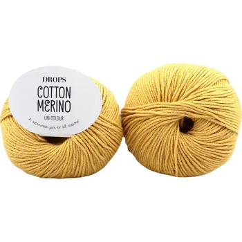Příze Drops Cotton Merino 15 hořčicová