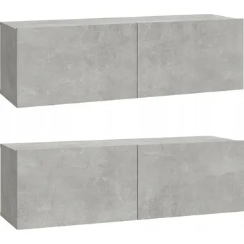 Šatní skříň TV SKŘÍŇ 100x30x30 cm Šedý beton
