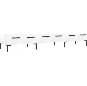 Televizní stolek Moderní TV stolek bílý 150x36x30 cm, materiál imitace dřeva