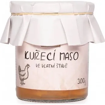 Konzervované maso Lázničkovo Kuřecí maso ve vlastní šťávě 300g 300g