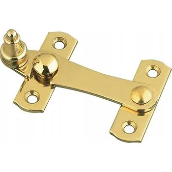 Visací zámek Zavírání okenice Zámek okna MOSAZ ZLATÁ 75x46mm