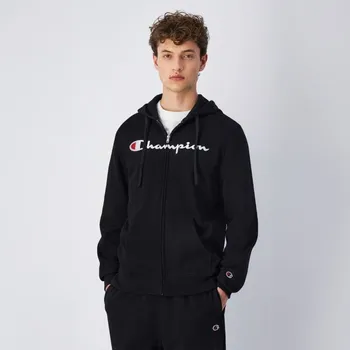 Pánská mikina Mikina Full Zip Black - Champion Velikost: XL, Barva: černá