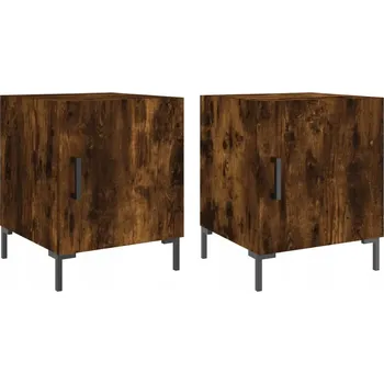 Noční stolek Noční stolek dub 40x40x50 cm - sada 2 ks