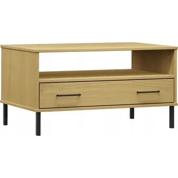 Konferenční stolek Konferenční stolek Zakito Home obdélníkový 80 x 40 x 30 cm, odstíny hnědé