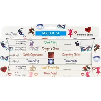 Vonná tyčinka Stamford Mystical indické vonné tyčinky sada 6 x 8 ks