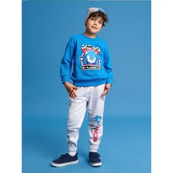 Chlapecká mikina Sinsay - Mikina Sonic - modrá - 937CF-55X - 937CF-55X-116-1