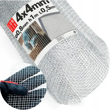 Pletivo Pletivo pozinkované 4x4mm drát 0,8mm výška 1m - 0,5m2