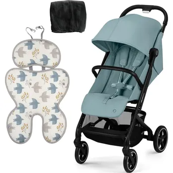 Kočárek CYBEX Výhodný set Beezy Black Stormy Blue