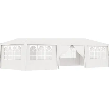 Zahradní stan OMAXI Profesionální party stan s bočnicemi 4 x 9 m bílý 90 g/m² 767727