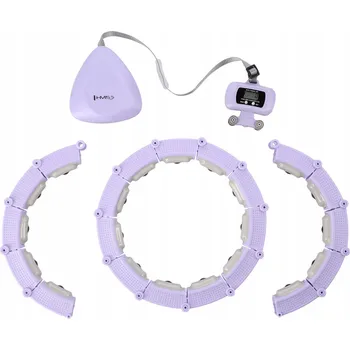 Hula hoop magnetické zeštíhlující s výstupky a závažím HMS fialové