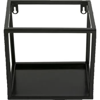 police Závěsná police KVADRO 20 cm černá