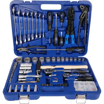 Sada nářadí SADA NÁŘADÍ KLÍČŮ GOLA 99 DÍLŮ 1/4" 1/2" ZKOUŠEČKA SVORKY KLEŠTĚ