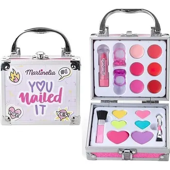 dětské šminky a malovátka Martinelia Dětský kosmetický kufřík s prstýnky Super Girl